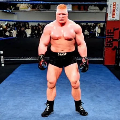 Prompt: brock lesnar but he's skinny