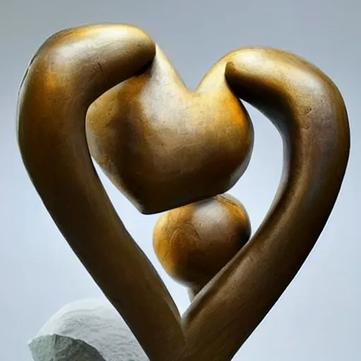 Prompt: A beautiful sculpture. How do you know that is love until it hurts? how can love prove its value without tearing a heart apart? When is self preservation egoism. by Alejandro Jodorowsky intuitive