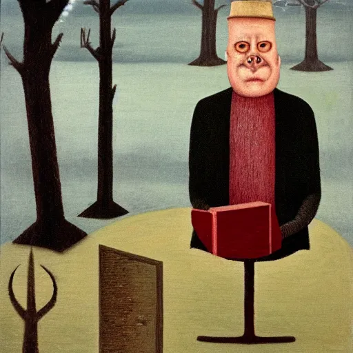 Prompt: a madman by gertrude abercrombie