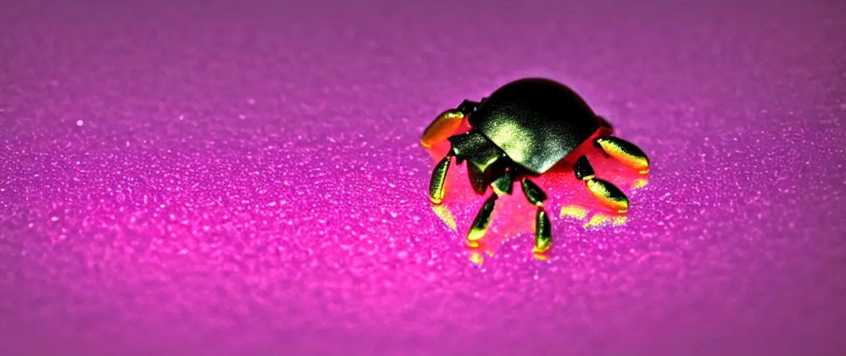 Image similar to high quality close-up photo scarab!! jeweled pearlescent gorgeous hyperdetailed moody pink lighting low angle hd 8k sharp shallow depth of field