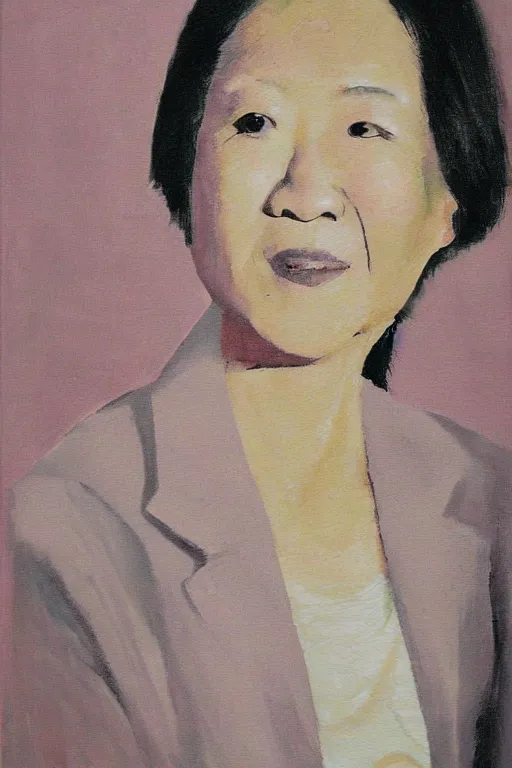 Image similar to portrait in the style of artist jackie cai