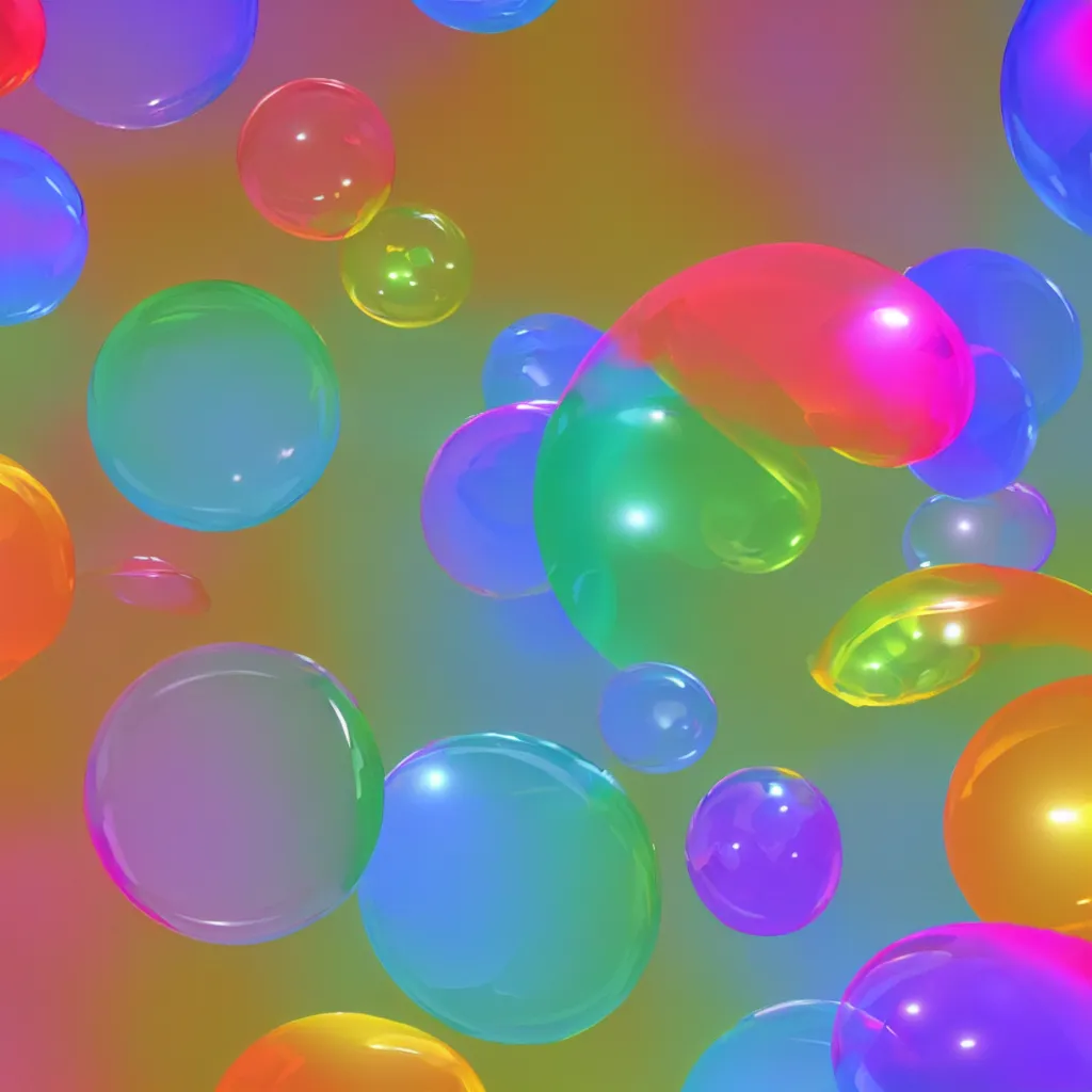 Prompt: rainbow soap bubble, cg, 3 d, rendering, unreal engine