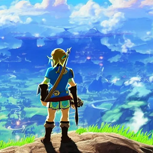 Image similar to a Screenshot from The Legend of Zelda: Breath of the wild