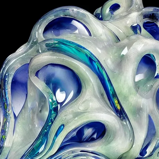 Prompt: abstract carved sculptural topaz form, wiggly wild smooth bubbly dripping spiky imaginative irrational shape puddles, fluid and dynamic forms, detailed and complex, sharp and smooth, product photo