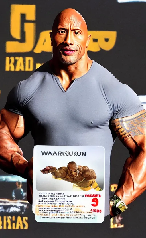 Image similar to Dwayne Johnson on Taro card