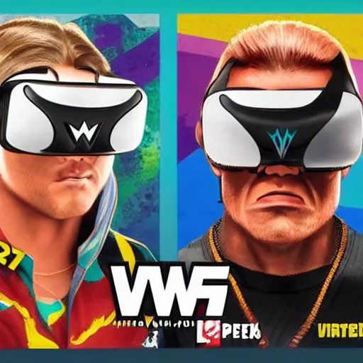 Image similar to wwe wrestler characters wearing vr goggles, gta cover, apex legends trending on artstation, digital illustration