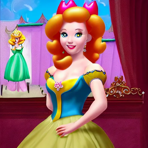 Image similar to professional portrait princess peach in an opera