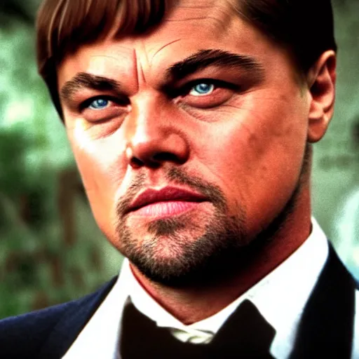 Prompt: Leonardo DiCaprio as Scarface 4K quality super realistic