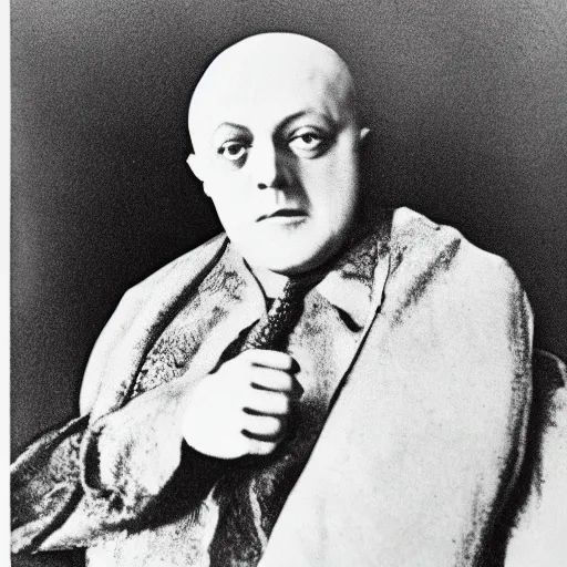 Prompt: aleister crowley as a goat