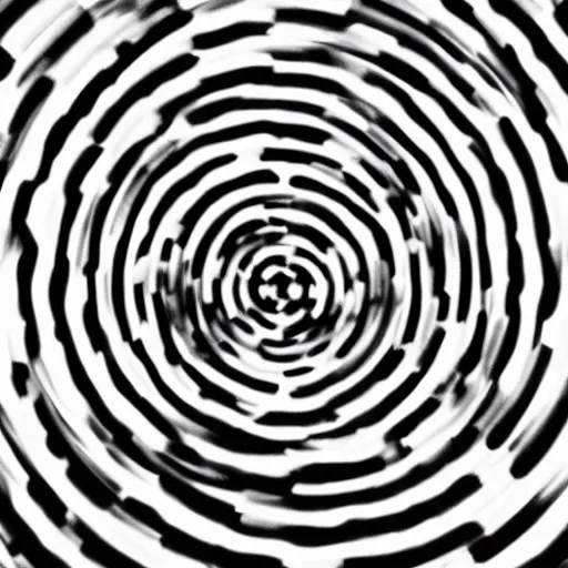 Prompt: An interlocking series of concentric vortices premised upon the suffering of all man
