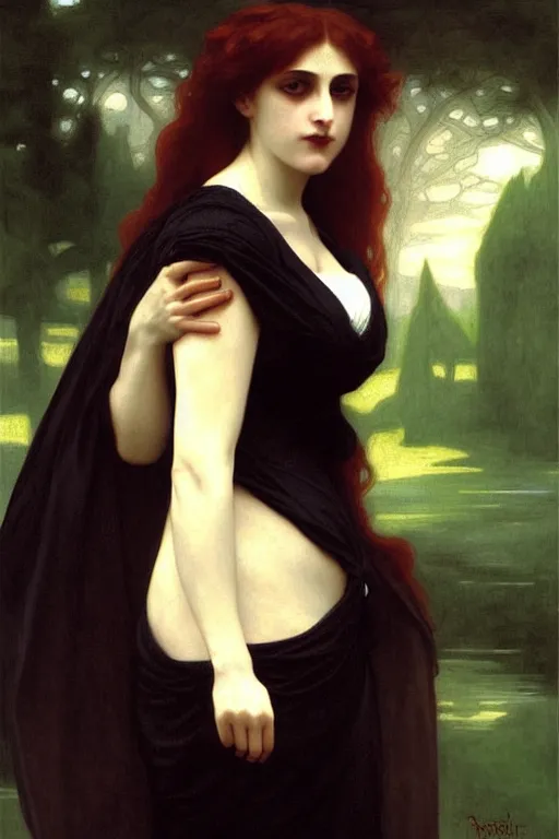 Image similar to victorian vampire, painting by rossetti bouguereau, detailed art, artstation