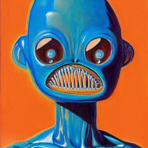 Image similar to alien by wayne thiebaud