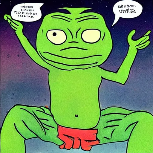 Prompt: Pepe the frog as the Homelander from Amazon's The Boys