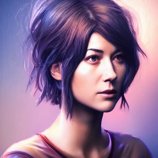 Prompt: Portrait of Mary Elizabeth Winstead in acyberpunk city, studio lighting, model, HDR, 24MP, fantasy, high detail, elegant, digital painting, natural light, vibrant, intricate, textured skin, highly detailed, artstation, sharp, focus, illustration, Anna Dittmann, Ilya Kuvshinov, Nikolay Makovsky