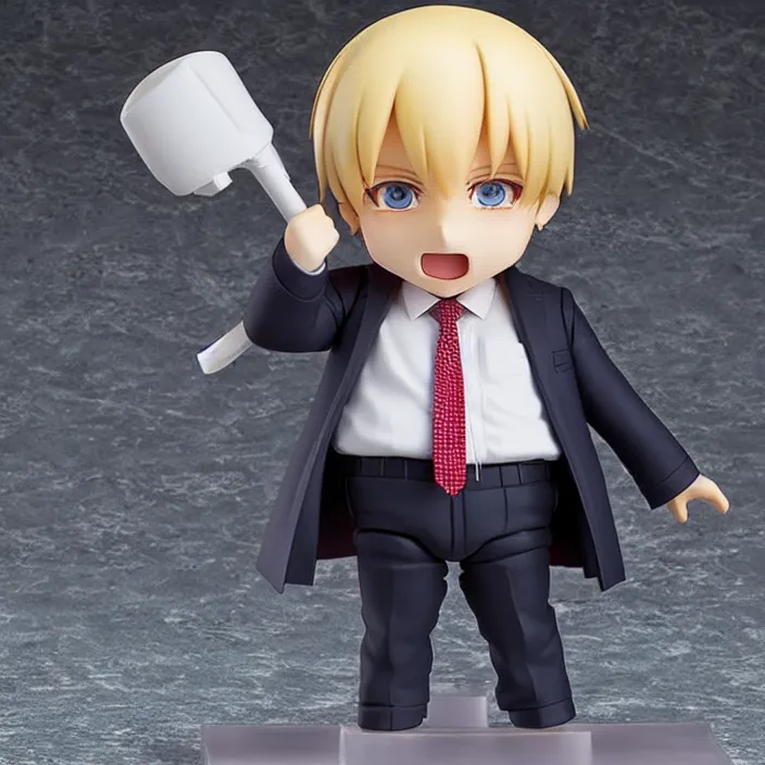 Image similar to Boris Johnson, An anime nendoroid of Boris Johnson, figurine, detailed product photo