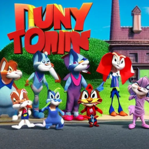 Prompt: tiny toons live action