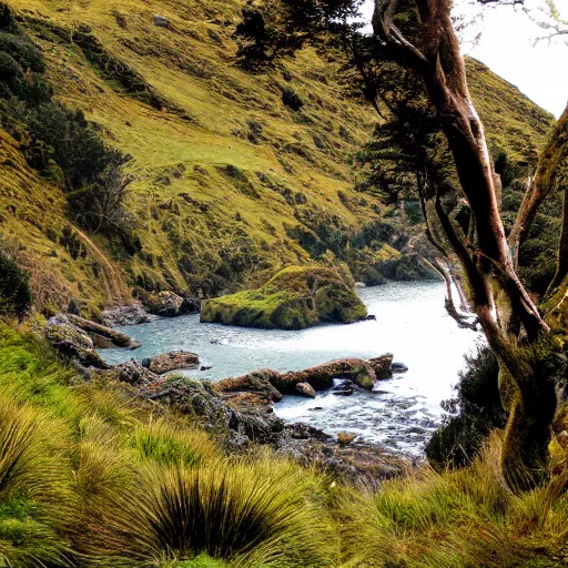 Prompt: Lord of the rings landscape in newzealand high quality