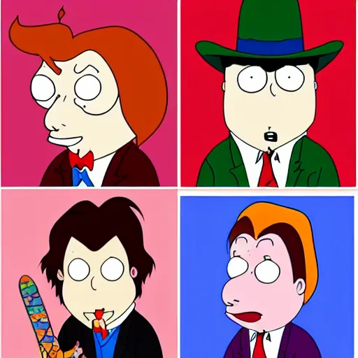 Image similar to the joker family guy art style