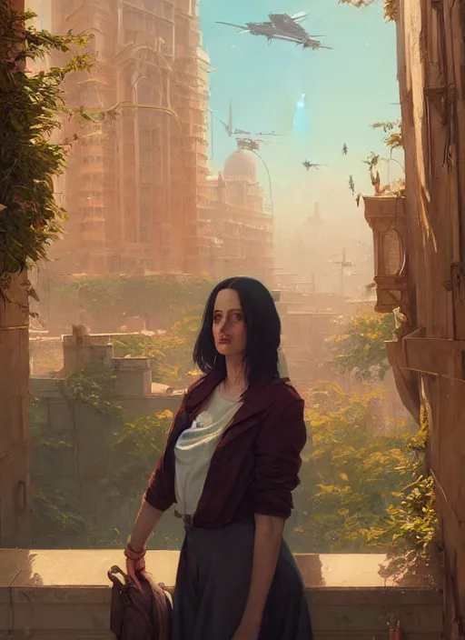 Image similar to highly detailed portrait of the dreamers ( 2 0 0 3 ) - era eva green in gta v, stephen bliss, unreal engine, fantasy art by greg rutkowski, loish, rhads, ferdinand knab, makoto shinkai and lois van baarle, ilya kuvshinov, rossdraws, tom bagshaw, global illumination, radiant light, detailed and intricate environment