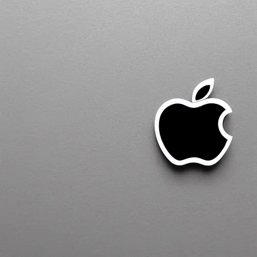 Prompt: a black symbol of a magnifying glass in front of a white background, 2 d, like apple logo