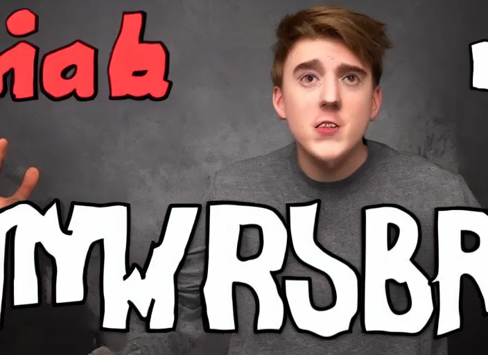 Image similar to youtuber thumbnail. mr beast. clickbait. saturated.