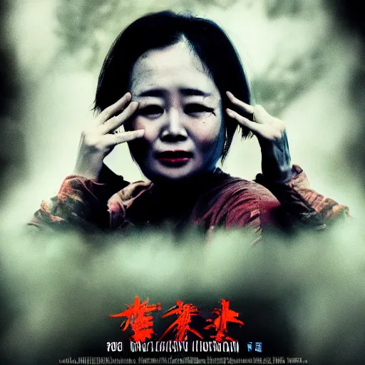 Image similar to new asian horror movie poster, 8 k uhd details