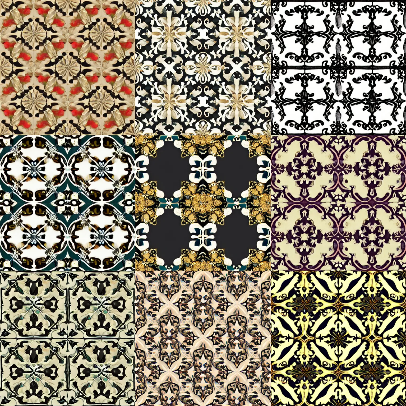 Prompt: baroque pattern, tileable, seamless
