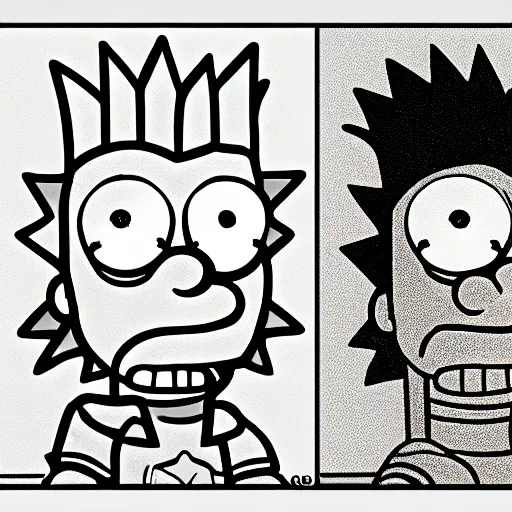 Prompt: bart simpson, ambient occlusion - c 1