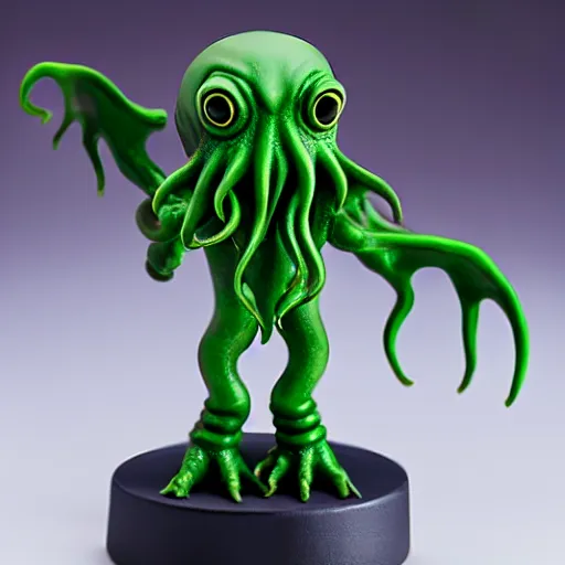 Image similar to a cthulhu figma figurine, product shot