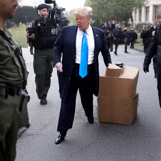 Image similar to donald trump getting raided by the fbi