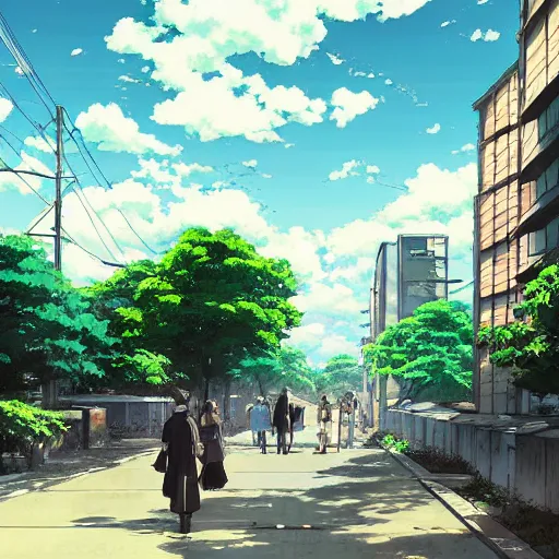 Prompt: The Administrative District, Setagaya, Anime concept art by Makoto Shinkai