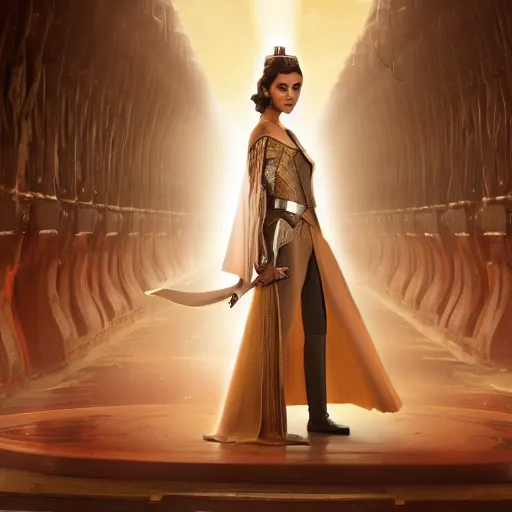 Image similar to victoria justice as princess padme in star wars episode 3, 8 k resolution, cinematic lighting, anatomically correct