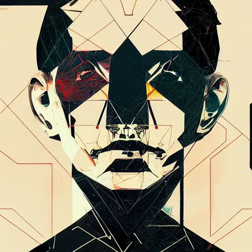 Image similar to Death Stranding profile picture by Sachin Teng, asymmetrical, Organic Painting , Violent, Dark, Powerful, geometric shapes, hard edges, graffiti, street art:2 by Sachin Teng:4