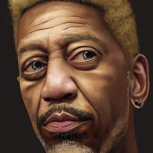 Prompt: hyperrealistic mixed media high resolution painting of Benjamin Hammond Haggerty Macklemore Morgan Freeman, stunning 3d render inspired art by István Sándorfi and Greg Rutkowski and Unreal Engine, perfect facial symmetry, dim volumetric lighting, 8k octane beautifully detailed render, full body shot, post-processing, extremely hyper-detailed, intricate, epic composition, highly detailed attributes, highly detailed atmosphere, cinematic lighting, masterpiece, trending on artstation, very very detailed, masterpiece, stunning, flawless completion, lifelike texture, perfection,