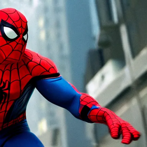 Prompt: Danny Devito as Spider-Man