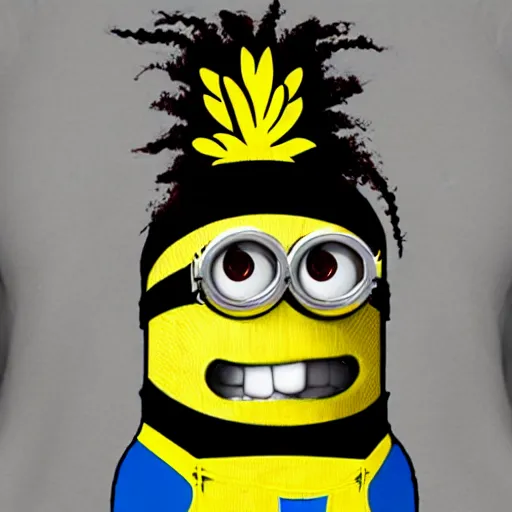 Prompt: Rastafarian minion