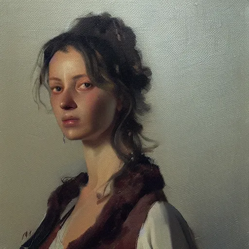 Prompt: oil on canvas portrait by hyacinthe rigaud Greg rutkowski