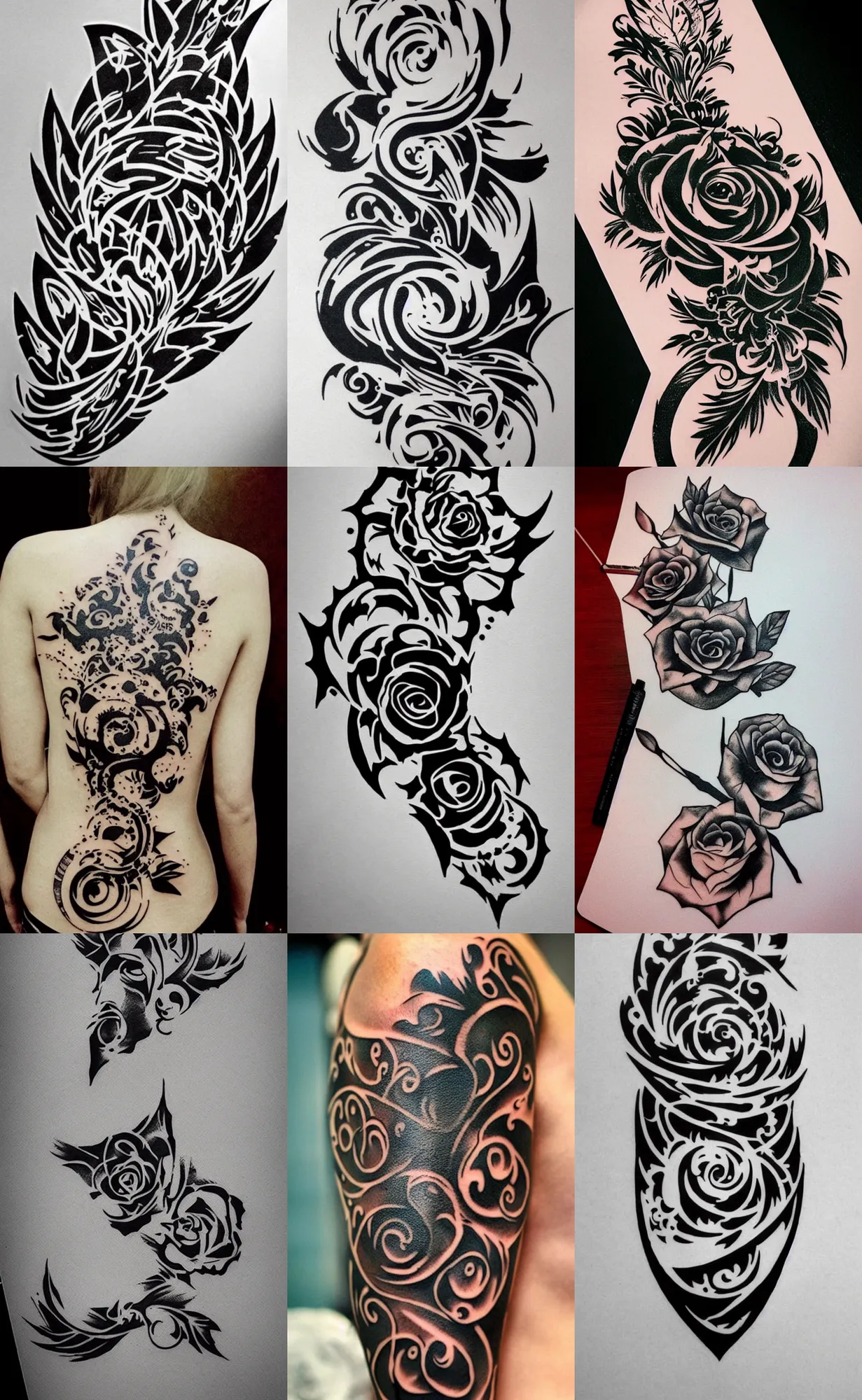 Create realism and full sleeve tattoo design by Slanuu | Fiverr