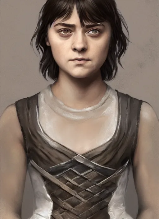 Image similar to arya stark, game of thrones, super highly detailed, professional digital painting, concept art, smooth, sharp focus, no blur, no dof, extreme illustration, unreal engine 5, photorealism, hd quality, 8 k resolution, cinema 4 d, 3 d, beautiful, cinematic, art by artgerm and greg rutkowski and alphonse mucha and loish and wlop