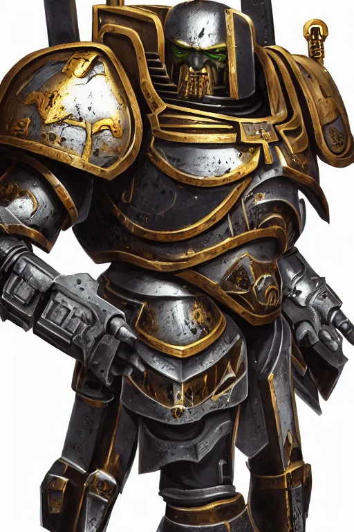 Image similar to armor portrait heros warhammer 4 0 k horus heresy fanart - the primarchs emperor by johannes helgeson animated with vfx concept artist & illustrator global illumination ray tracing hdr fanart arstation zbrush central hardmesh 8 k octane renderer comics stylized