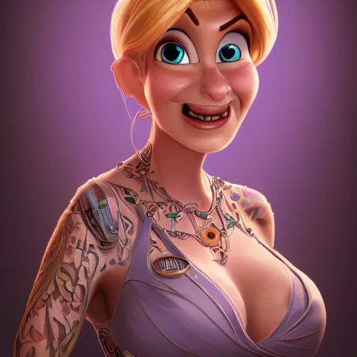 Image similar to highly detailed ilustration of a mater from cars as a human being, intricate, elegant, highly detailed, digital painting, artstation, concept art, matte, sharp focus, illustration, hearthstone, art by artgerm