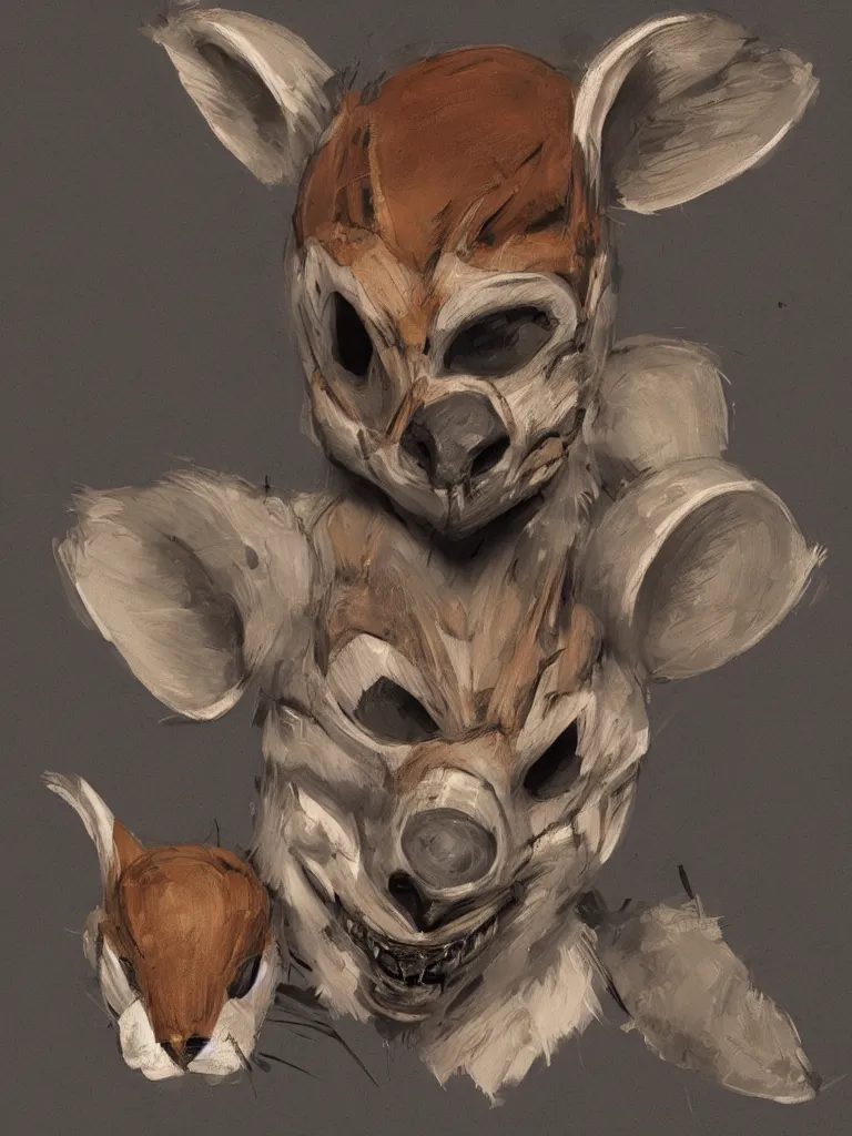 Image similar to animal masks by disney concept artists, blunt borders, rule of thirds