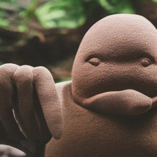 Prompt: photo of diglett as a real person