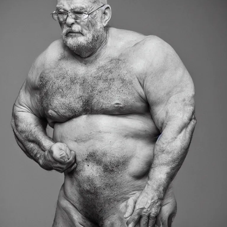 Image similar to bulky old man