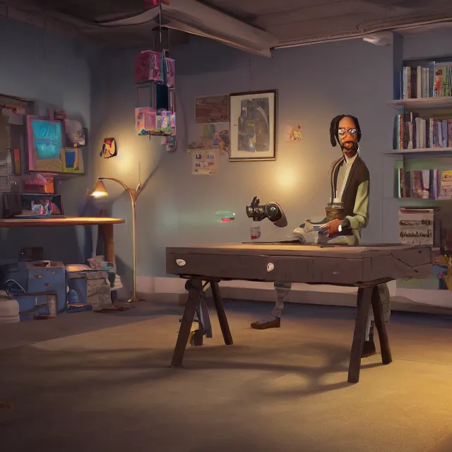 Image similar to snoop dog as a pixar disney unreal engine octane render 3 d render photorealistic