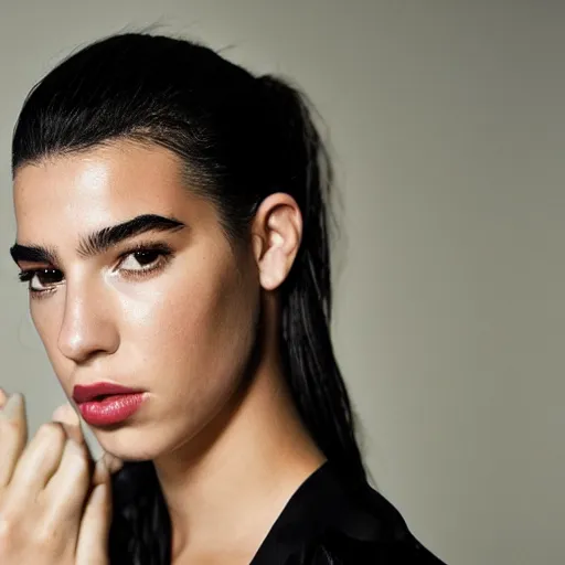 Image similar to Dua lipa, dua_lipa, photo portrait