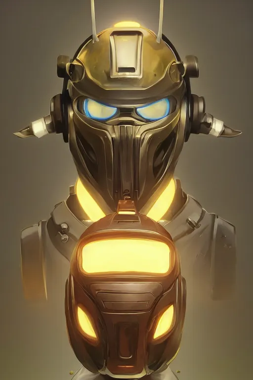 Image similar to epic mask helmet robot ninja portrait stylized as fornite style game design fanart by concept artist gervasio canda, behance hd by jesper ejsing, by rhads, makoto shinkai and lois van baarle, ilya kuvshinov, rossdraws global illumination radiating a glowing aura global illumination ray tracing hdr render in unreal engine 5