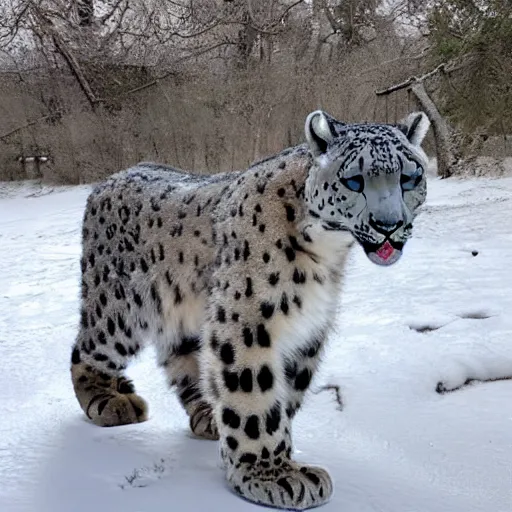 Image similar to Snow Leopard Made Of Latex