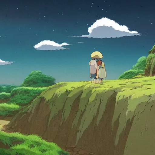 Image similar to landscape of the eternal rest, in the style of studio ghibli, award - winning, 4 k