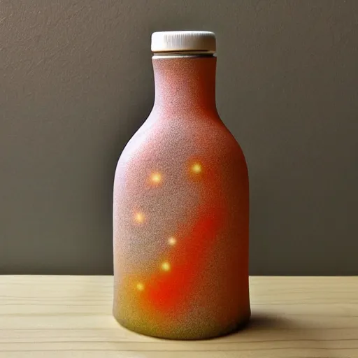 Image similar to Liminal space in outer space!!!, sand art bottle